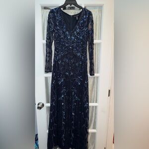 Elegant AIDAN MATTOX Sequined Beaded Dress